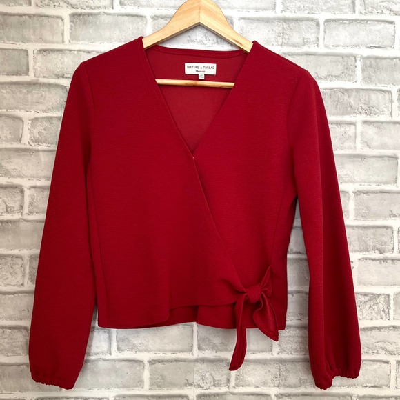Madewell Tops - Madewell Women's Texture & Thread Crepe Wrap Top Size XS